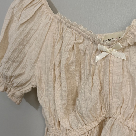 Frankee & Skylarr Cream Off-Shoulder Blouse - Picture 4 of 8